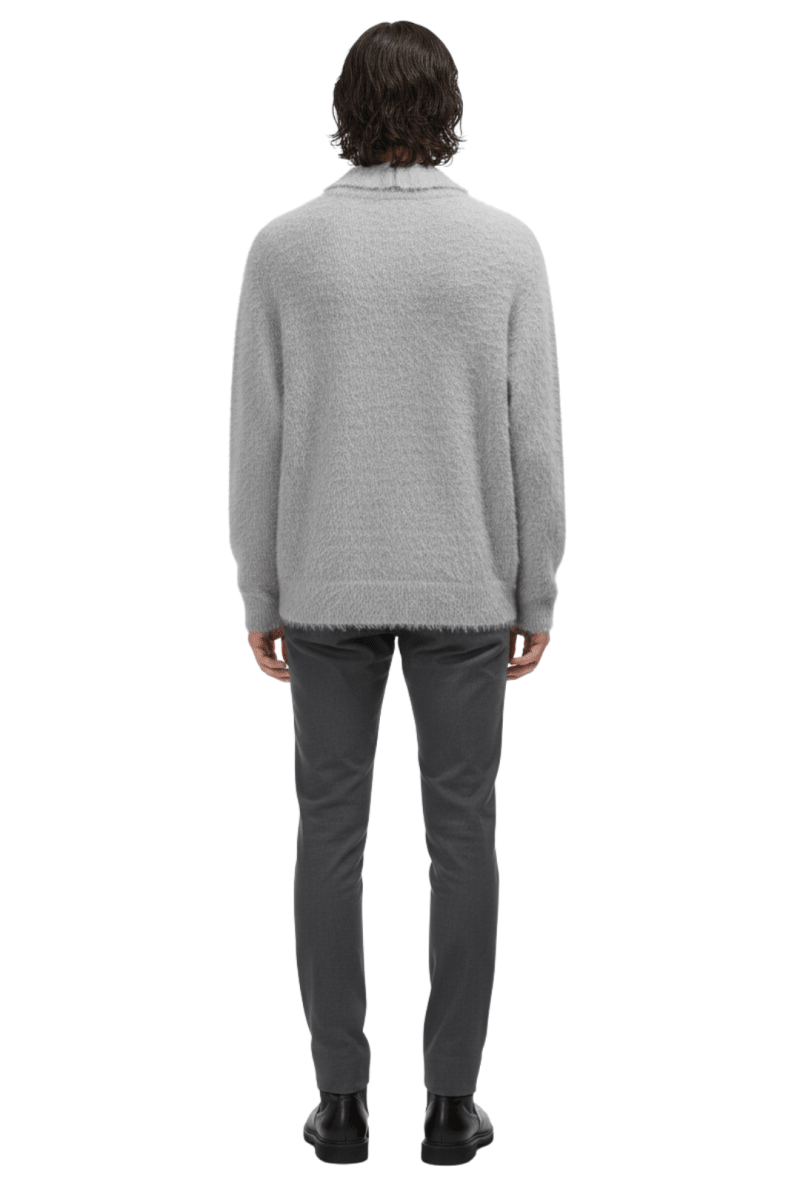 Fuzzy Statement Knit Pullover na2410