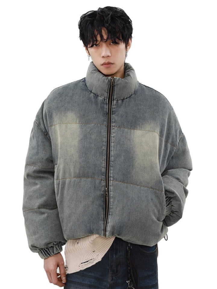 【MRNEARLY】washed denim down jacket  na1757