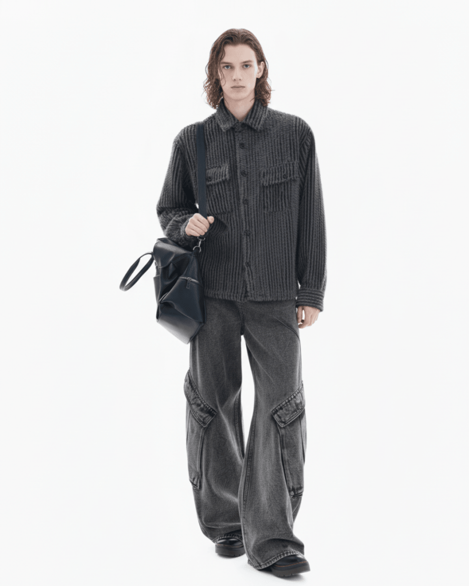 [MRCYC] Shadow Cord Overshirt na2215