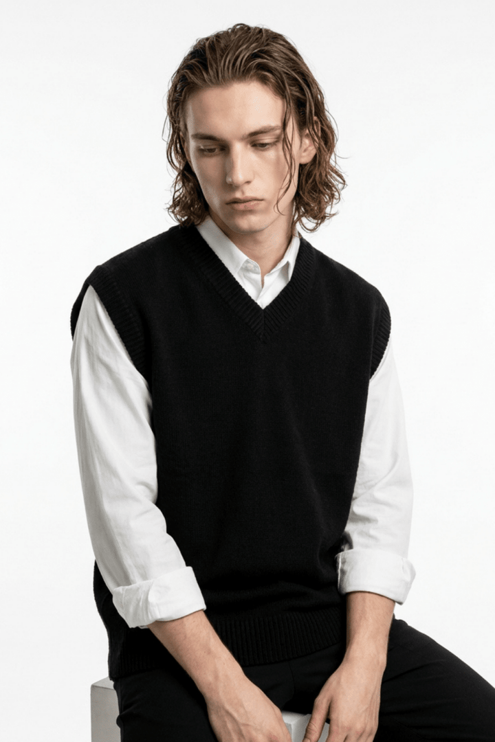 [MRCYC] Color V Neck Vest na40