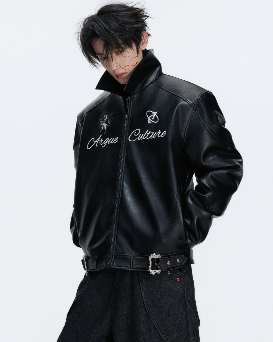 ArguE CulturE】BLACK HORSE LEATHER JACKET na2287 – Nanostudio ArguE CulturE】BLACK HORSE LEATHER JACKET na2287 – Nanostudio