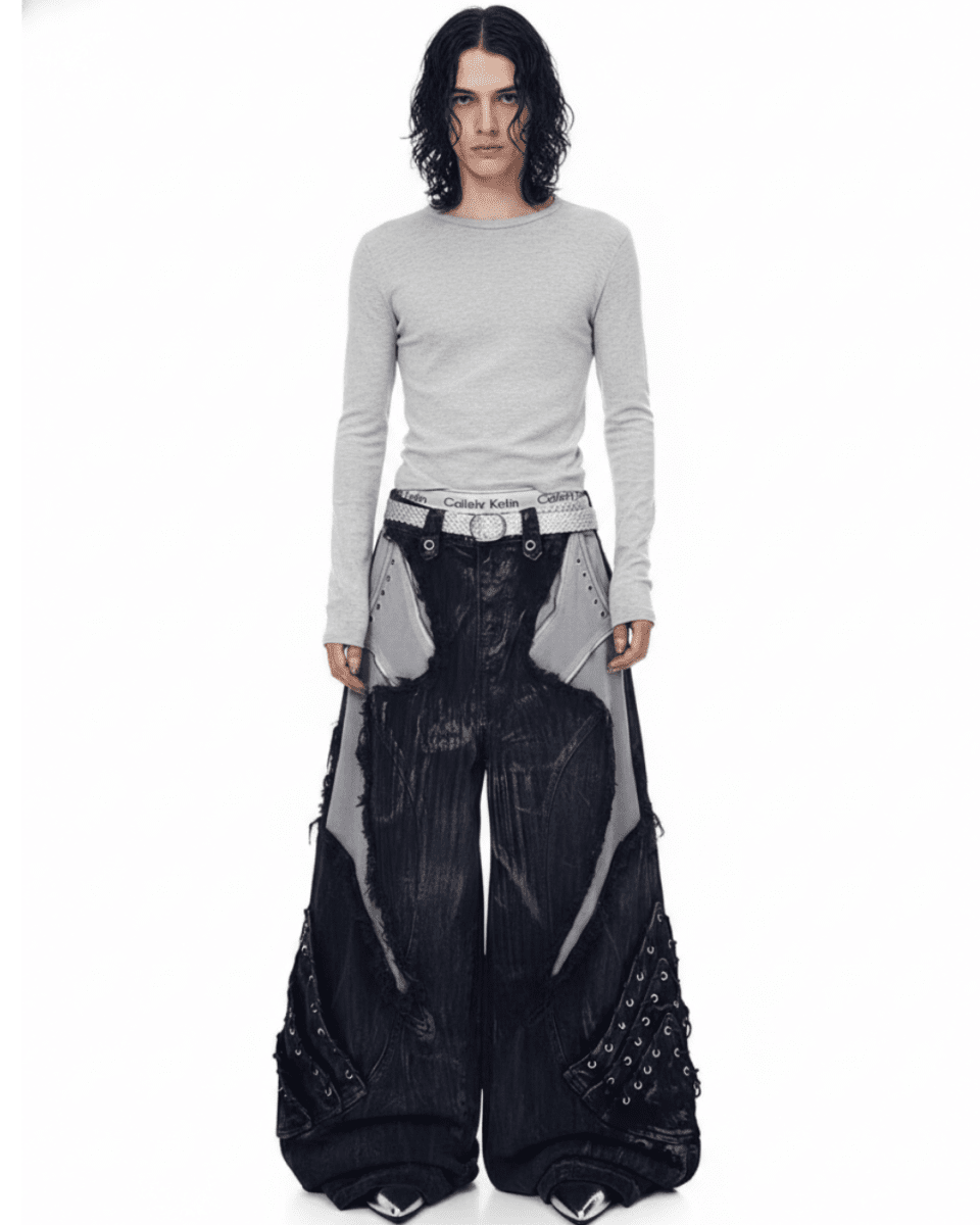 VOID LACE CARGO PANTS na2311