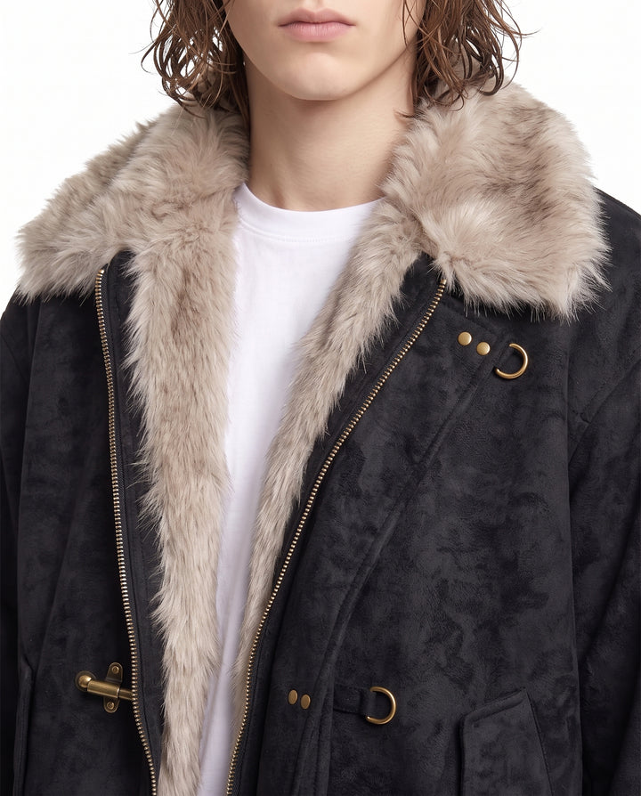 Fur Bomber Jacket na3176