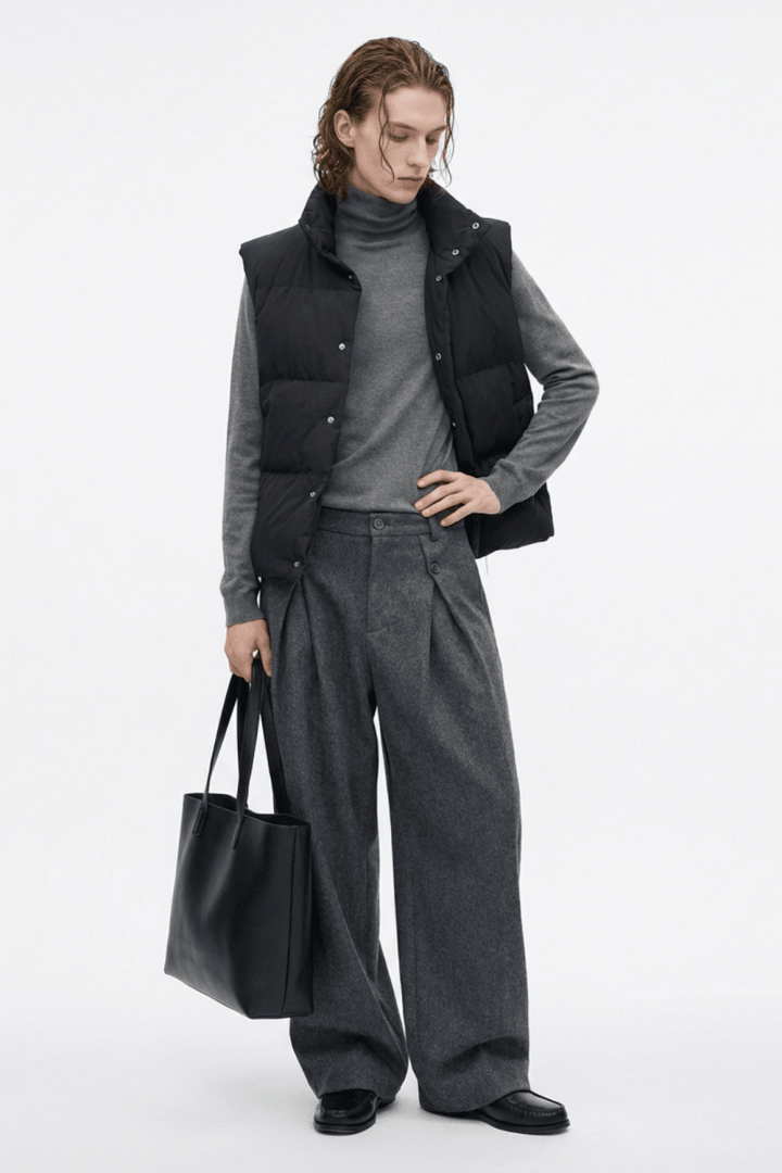 Wide Tuck Slacks na2361