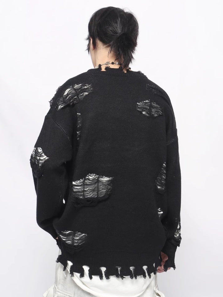 【Mz】cut holes design knit  na1548