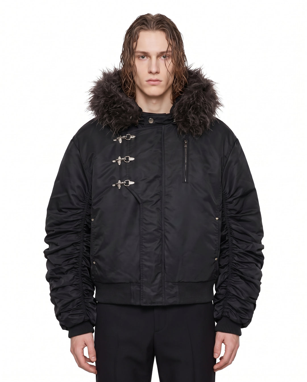 Hooded Bomber Jacket na3168