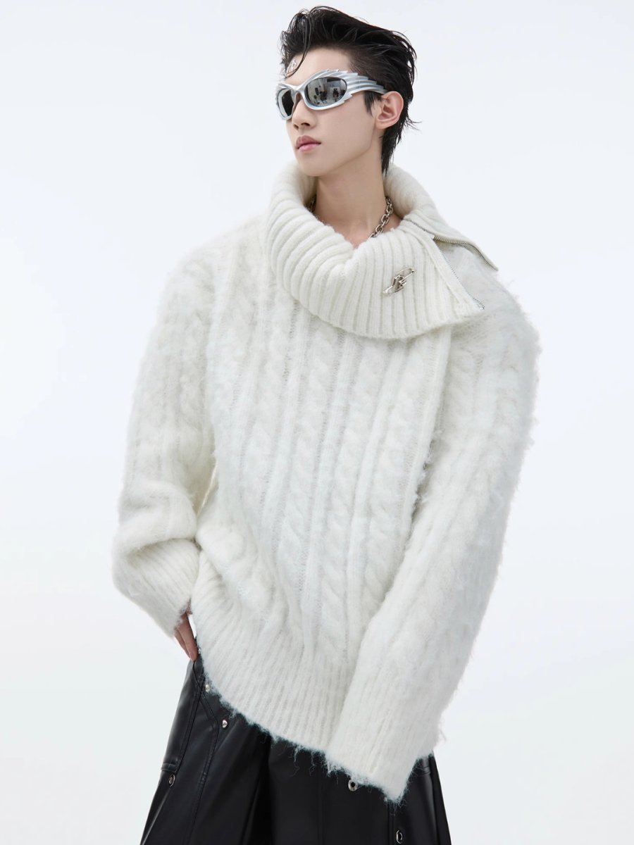 [CultureE] high neck loose knit na1580