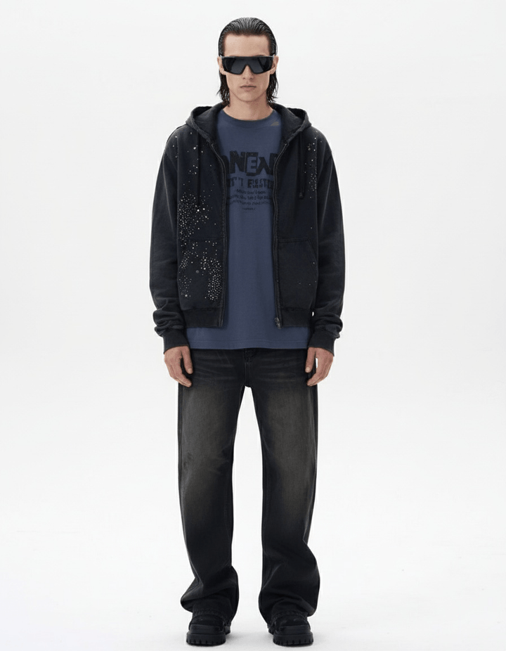 American-style zipper sweatshirt na2167