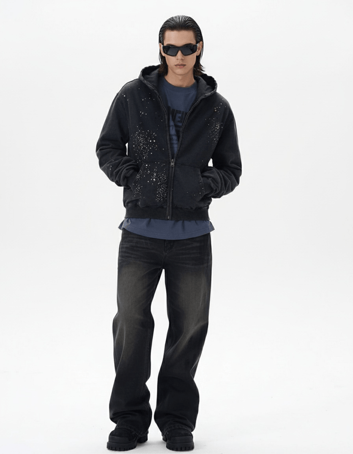 American-style zipper sweatshirt na2167