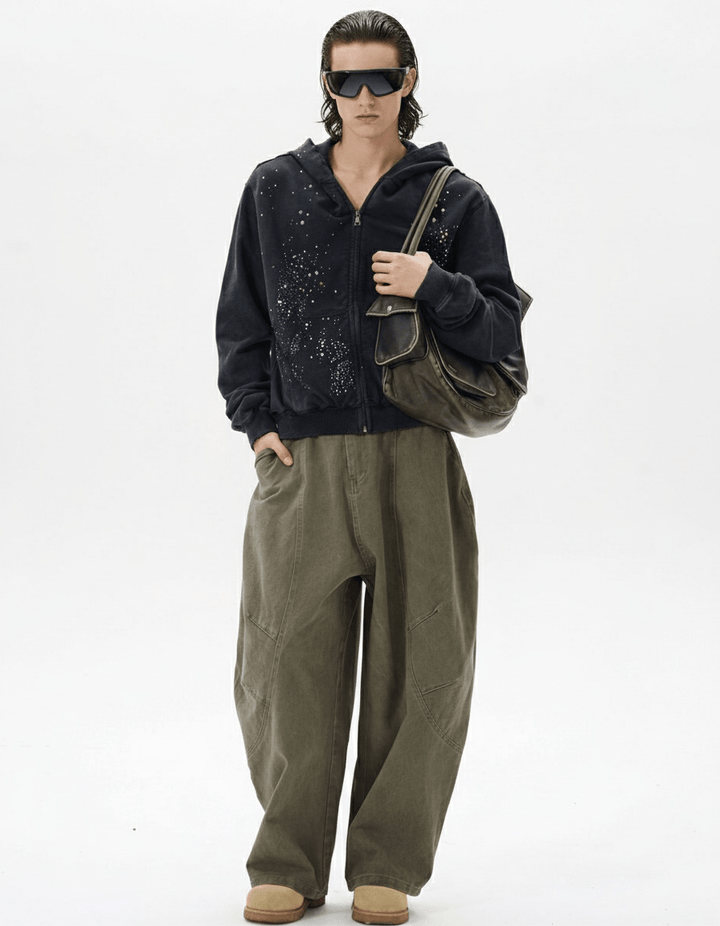 American-style zipper sweatshirt na2167