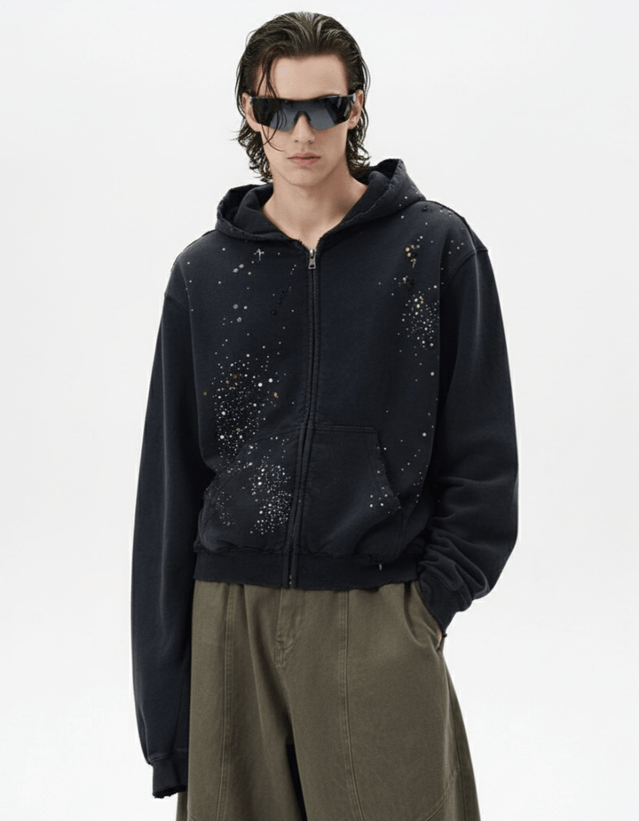 American-style zipper sweatshirt na2167