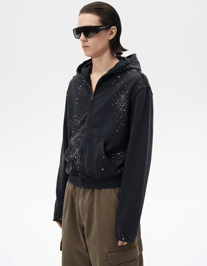 American-style zipper sweatshirt na2167