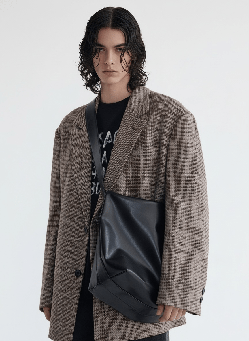 Korean street leather shoulder bag na864