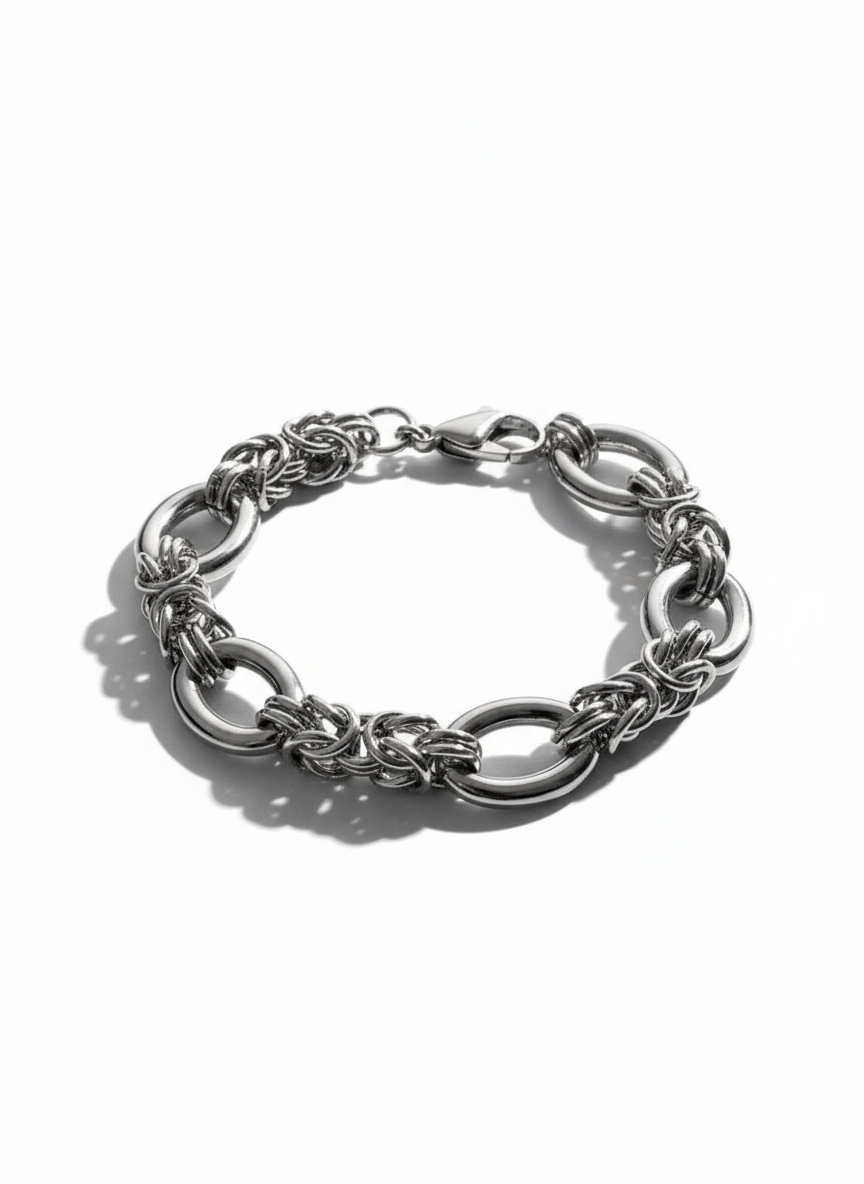 [ESC MAN STUDIO] SILVER BRACELET AX05