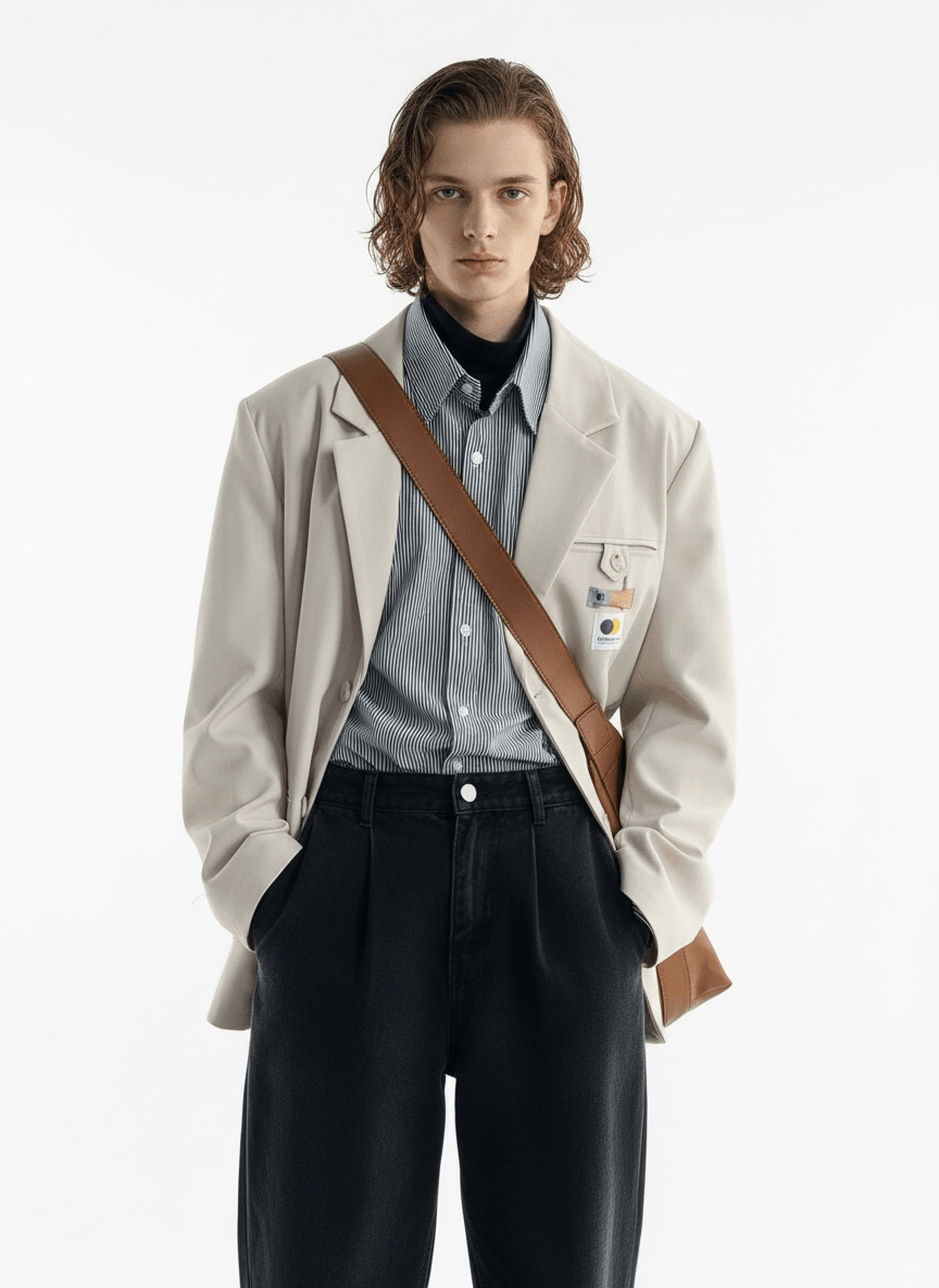 Korean street leather shoulder bag na864