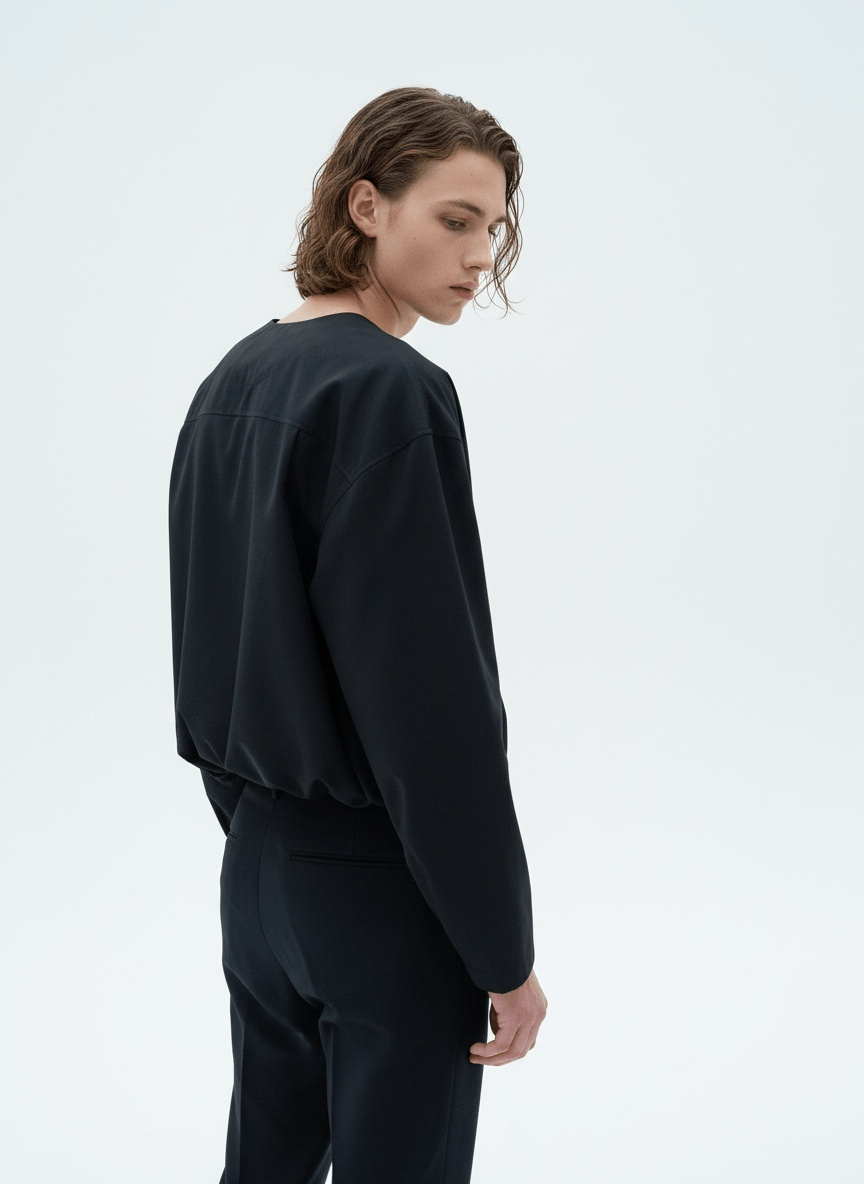 [MRCYC] V Neck Simple Shirt na39