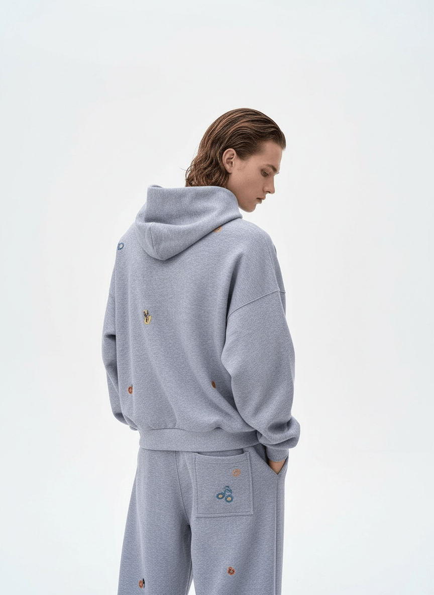 [FUTUREBOY] Street Hip-Hop Hoodie + Sweatpants na2188