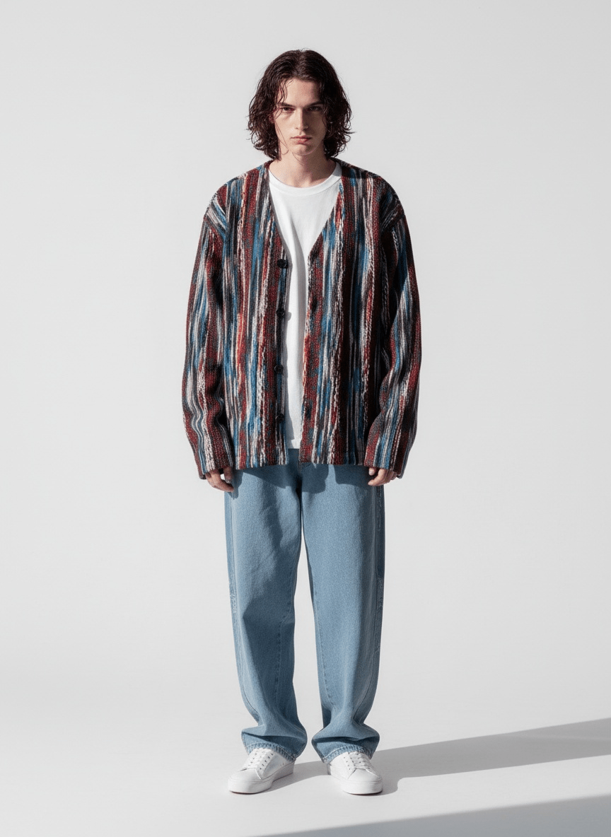 [MRCYC] 미들 컬러 디자인 가디건 NA528 