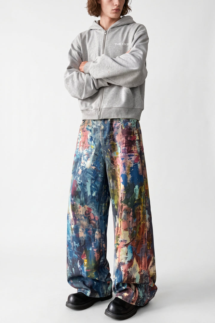 [sale] Abstract Print Pants