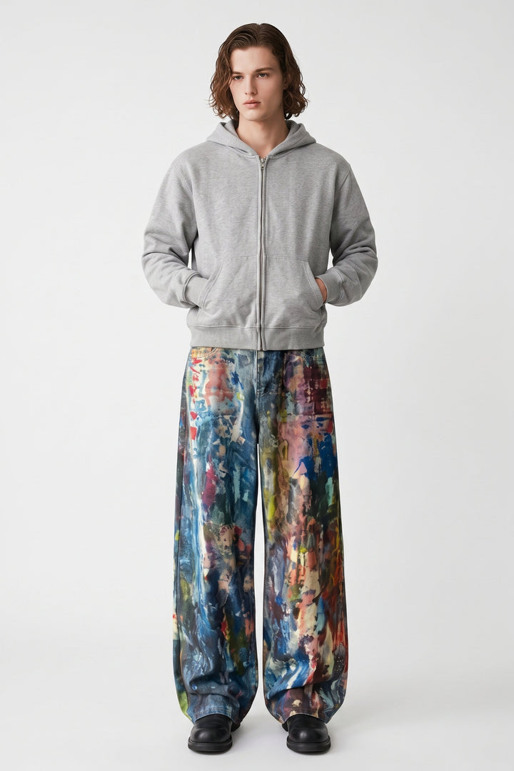 [sale] Abstract Print Pants