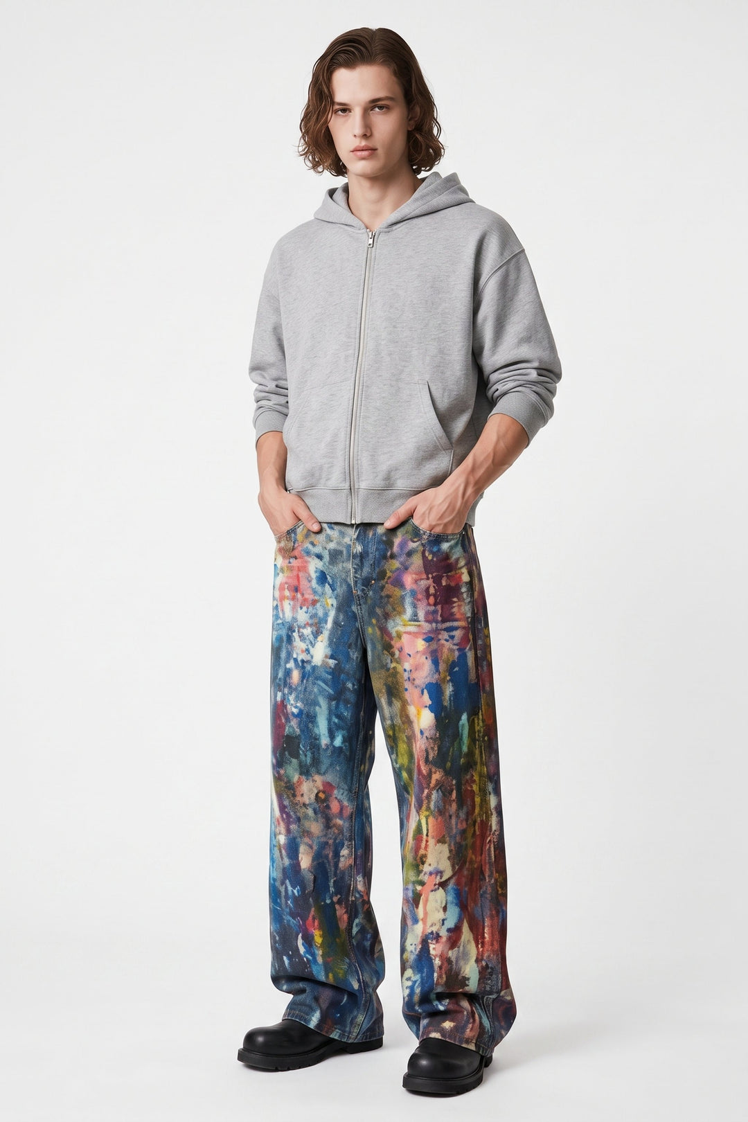 [sale] Abstract Print Pants