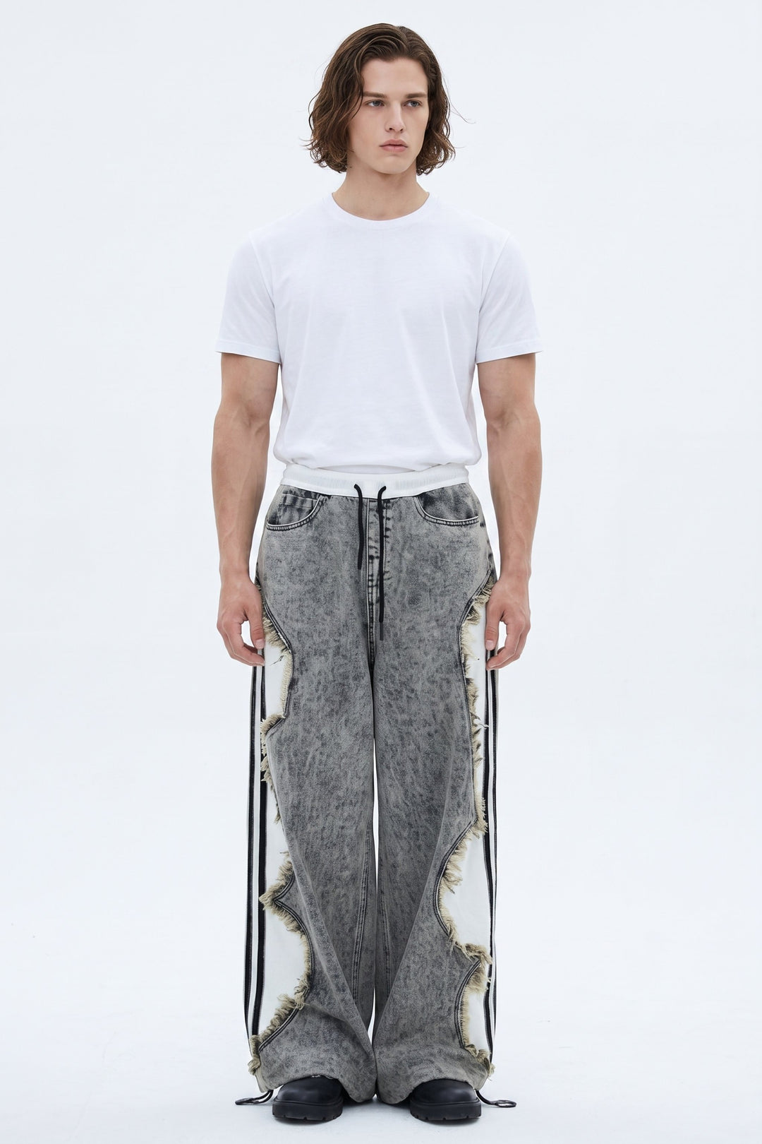 Cutout Denim Pants  na2619