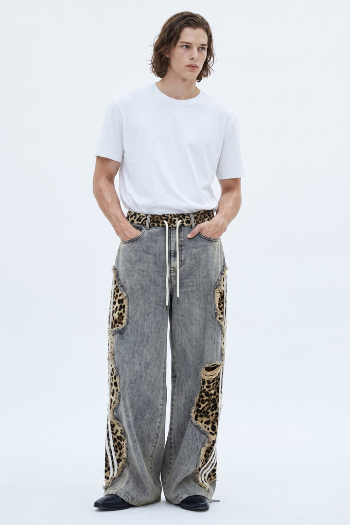 Cutout Denim Pants  na2619
