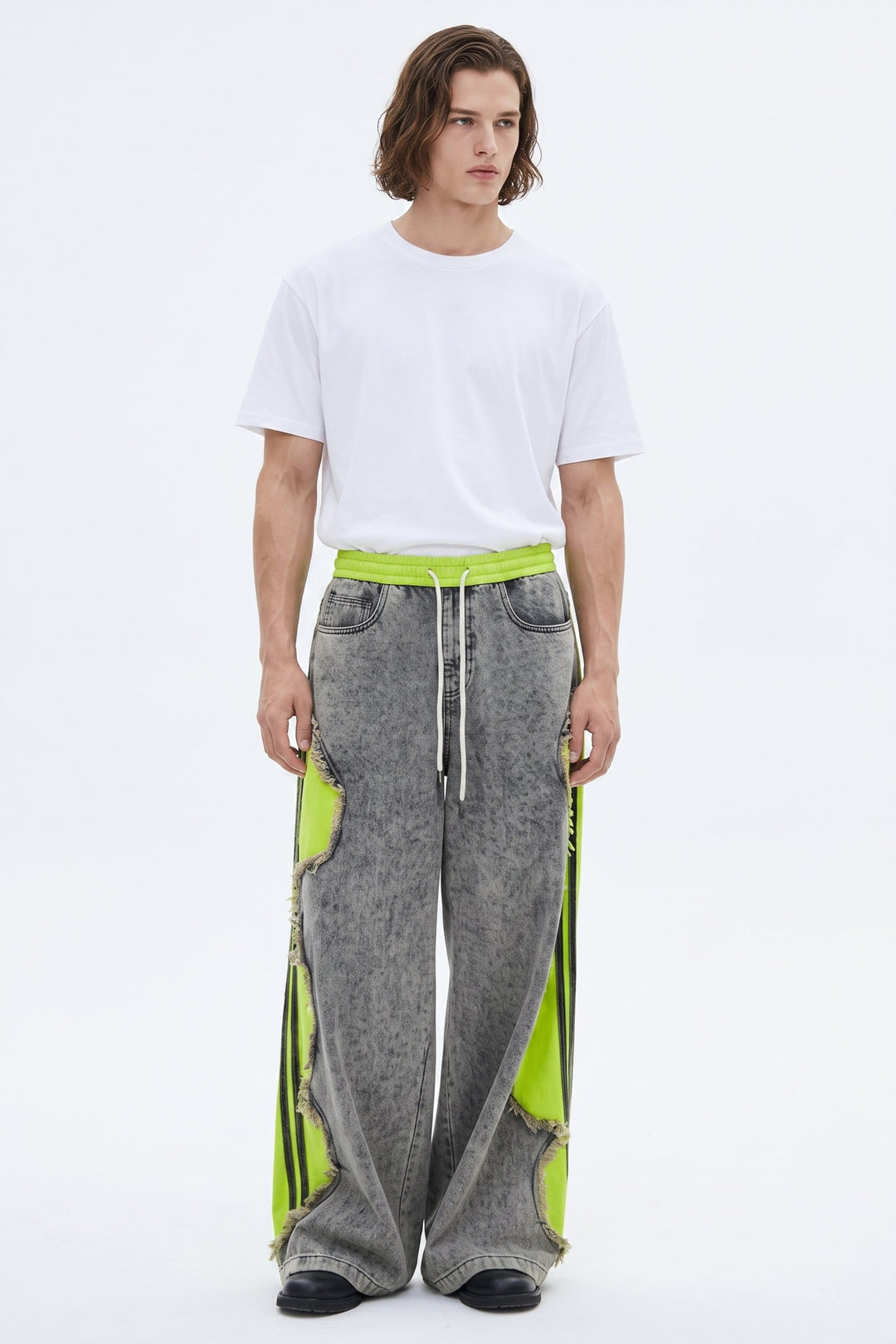 Cutout Denim Pants  na2619