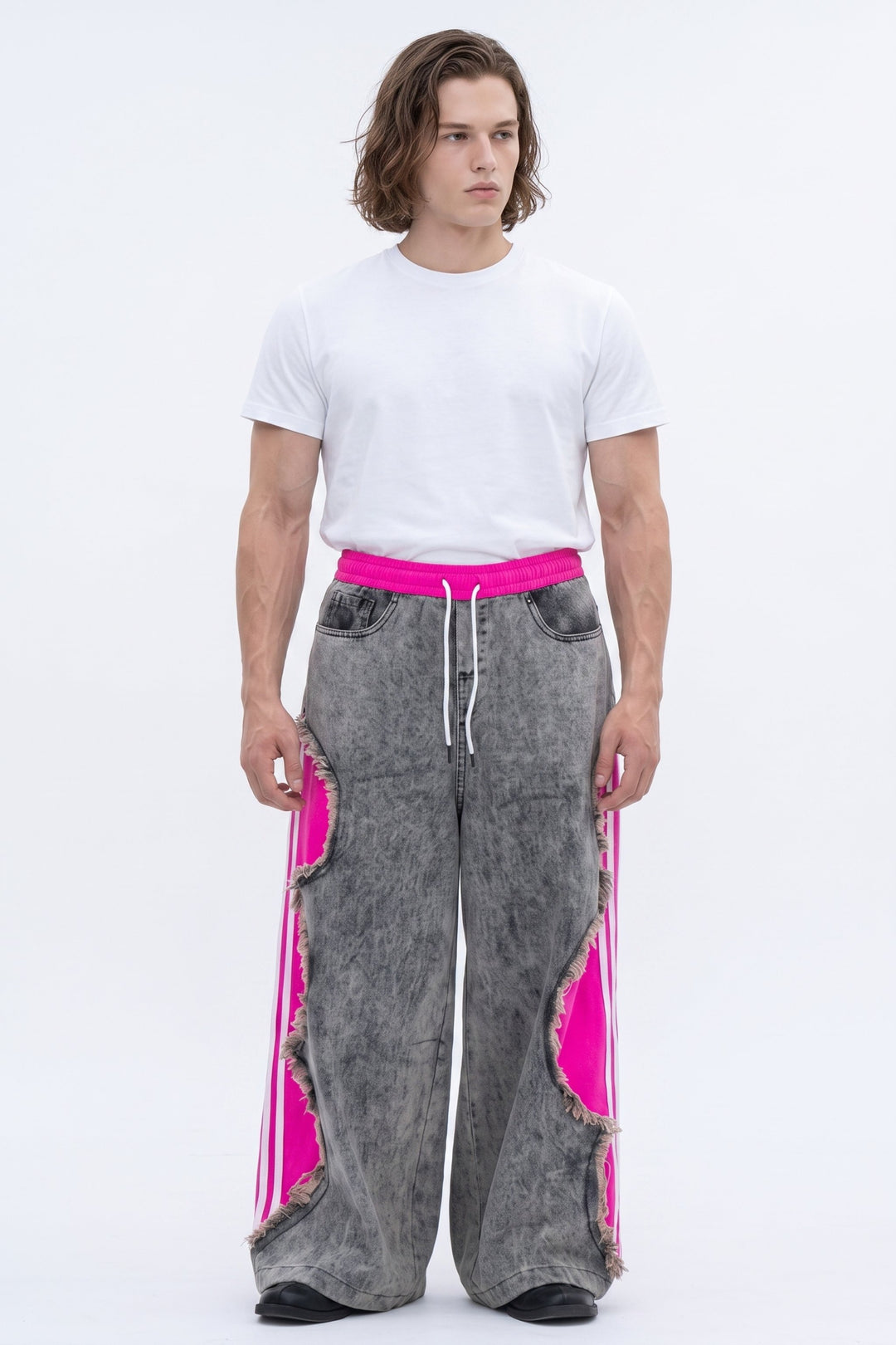 Cutout Denim Pants  na2619