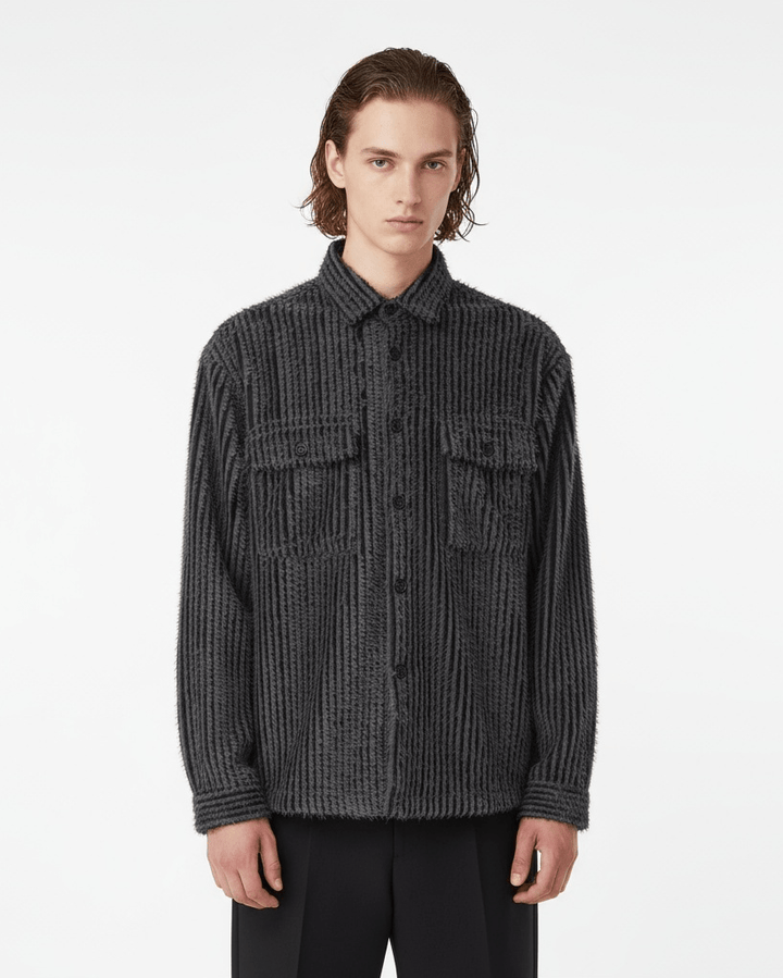 [MRCYC] Mohair-Like Shaggy Shirt Jacket (na2208)