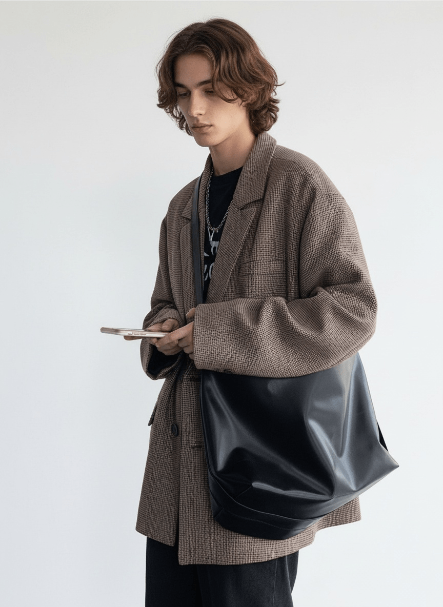 Korean street leather shoulder bag na864