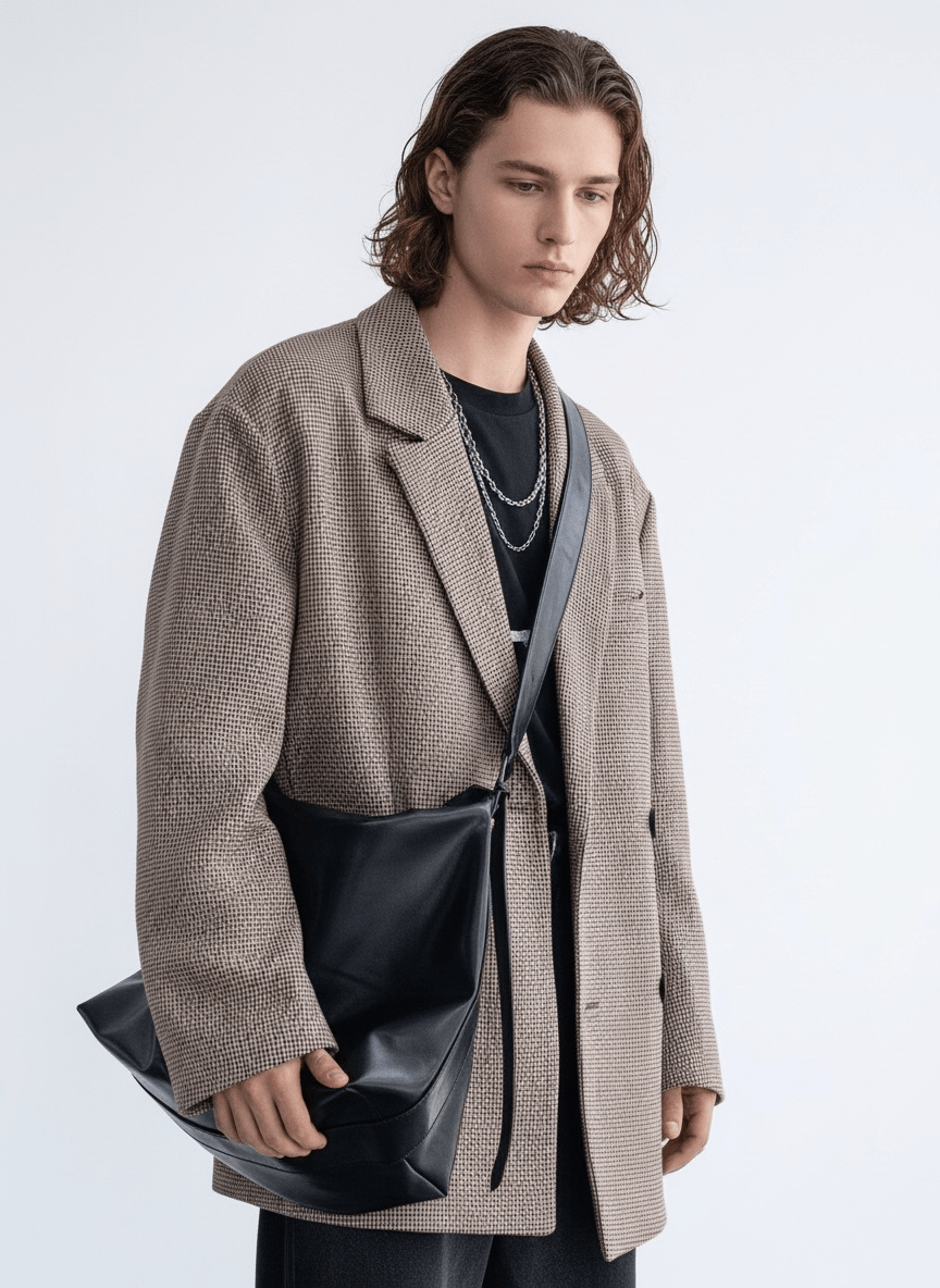 Korean street leather shoulder bag na864