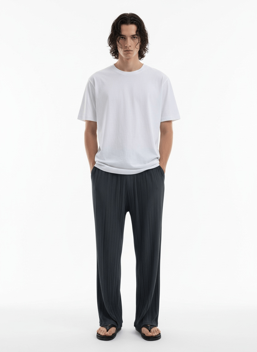 [MRCYC] Straight Pleated Pants NA223