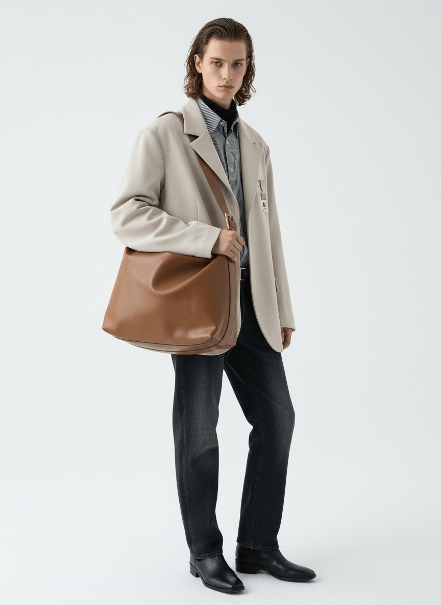 Korean street leather shoulder bag na864