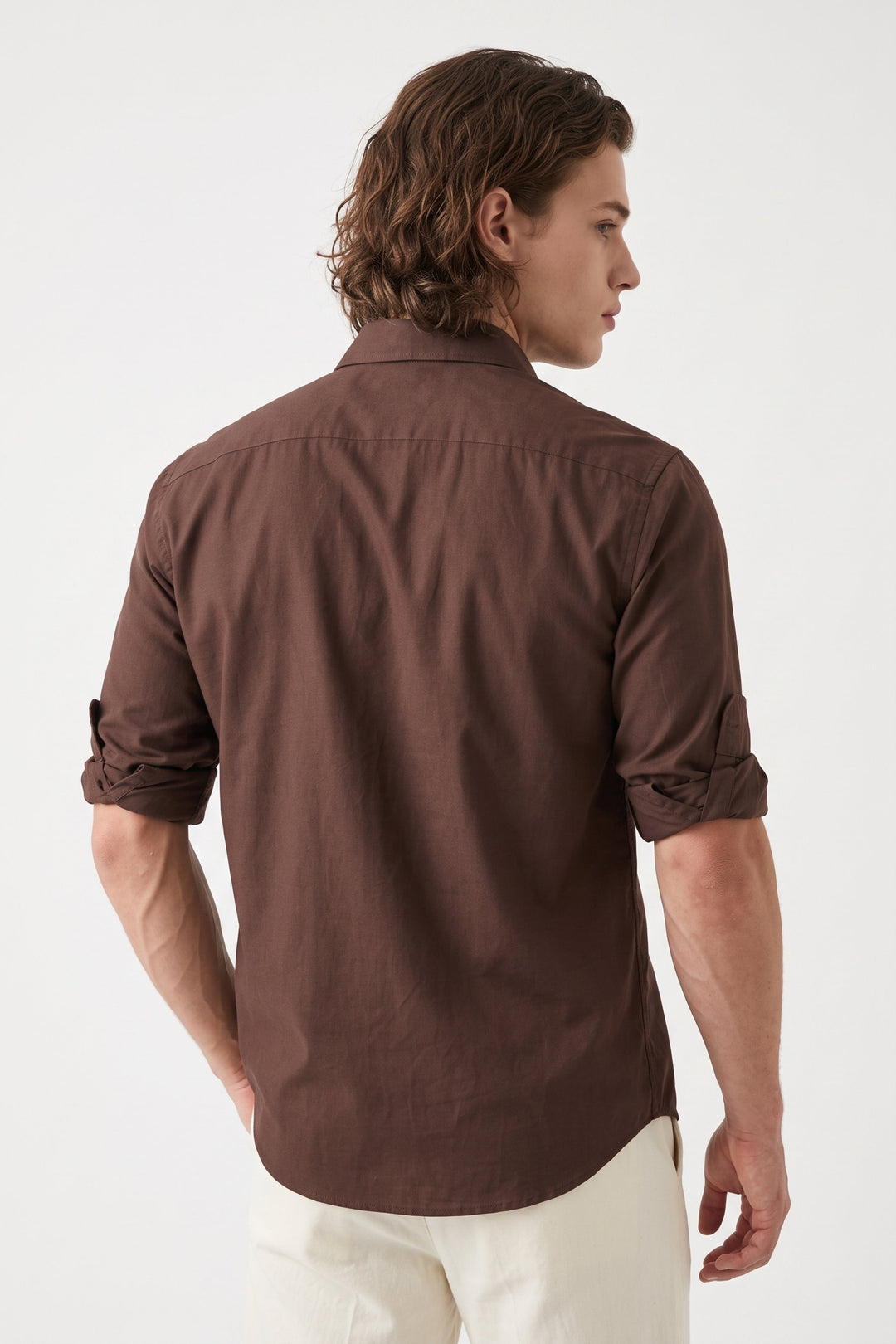 Brown Button Shirt na2699