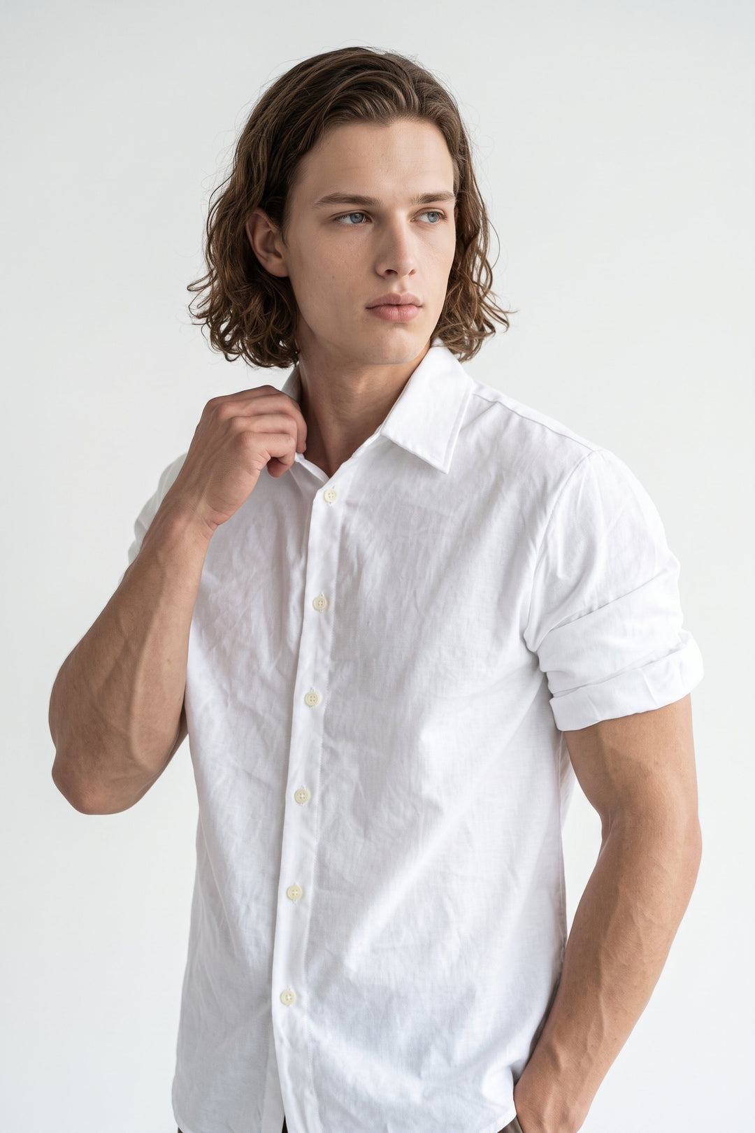 Brown Button Shirt na2699