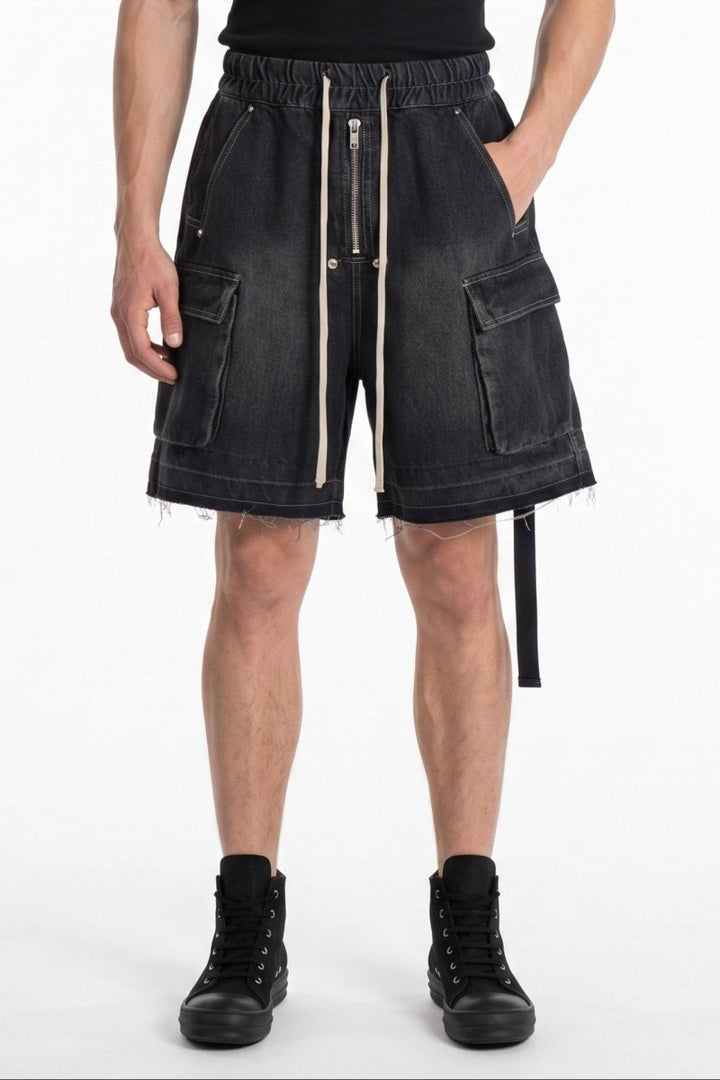 Ripped Denim Shorts na2517