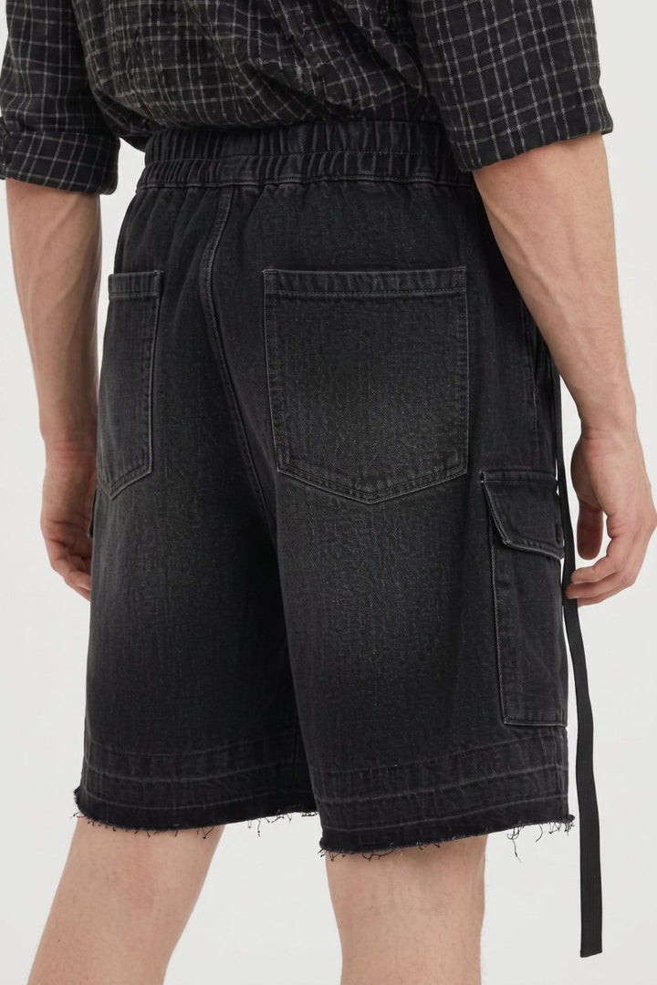 Ripped Denim Shorts na2517