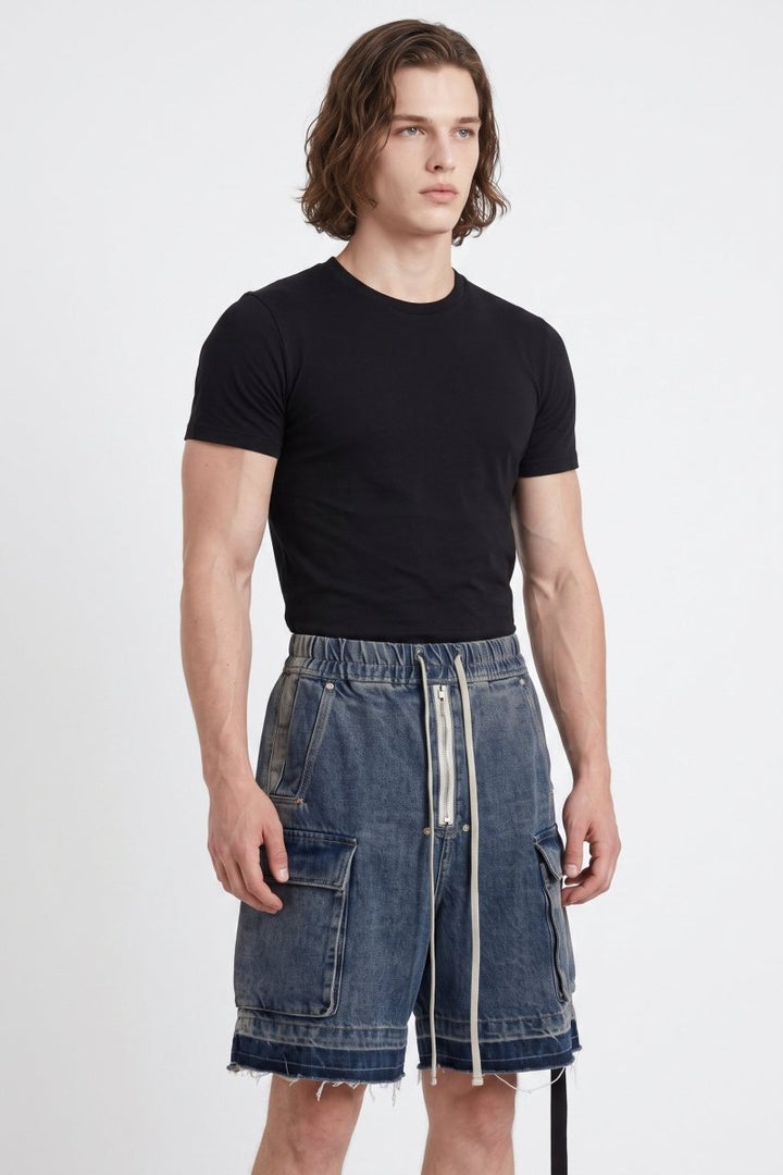 Ripped Denim Shorts na2517