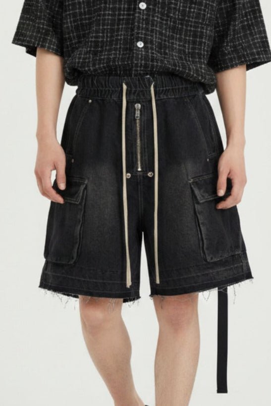 Ripped Denim Shorts  na2517