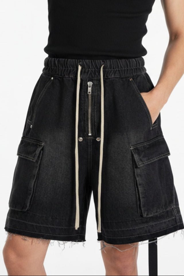 Ripped Denim Shorts  na2517