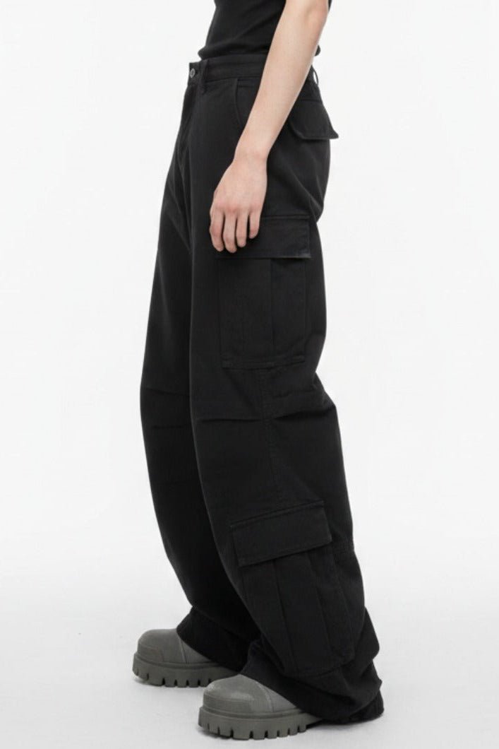 Black Cargo Pants  na2518