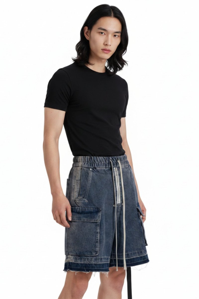 Ripped Denim Shorts  na2517