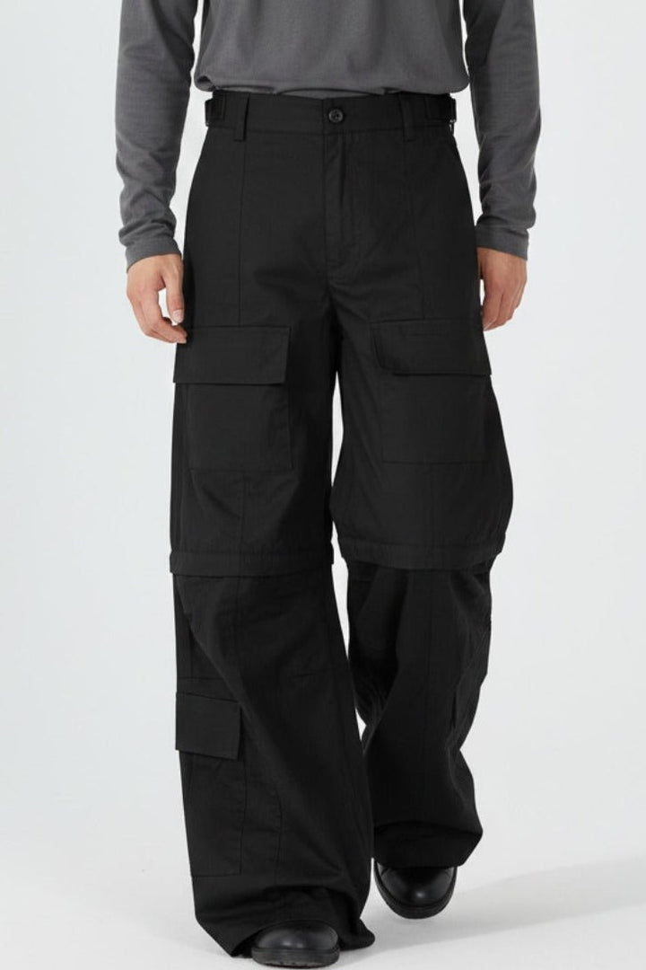 Black Cargo Pants  na2518