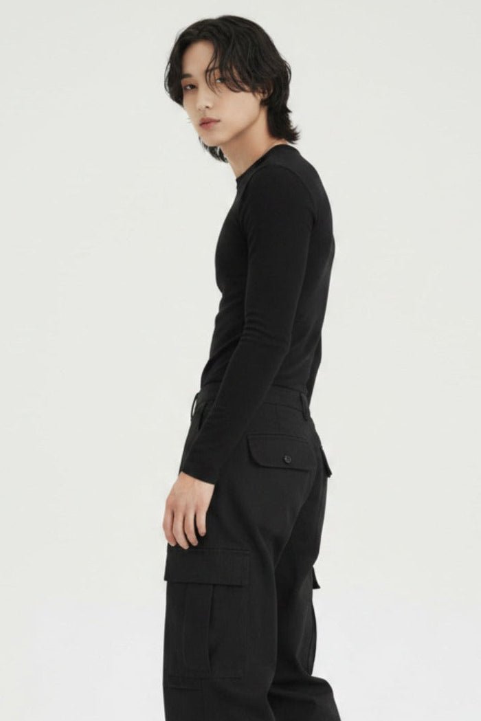 Black Cargo Pants  na2518
