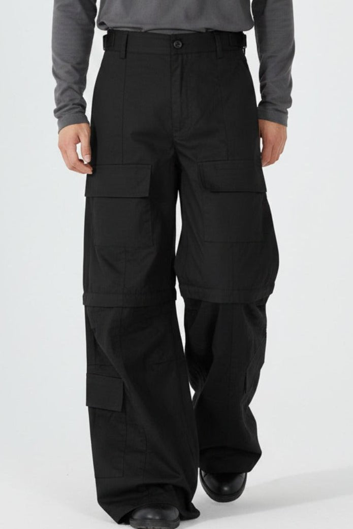 Black Cargo Pants  na2518