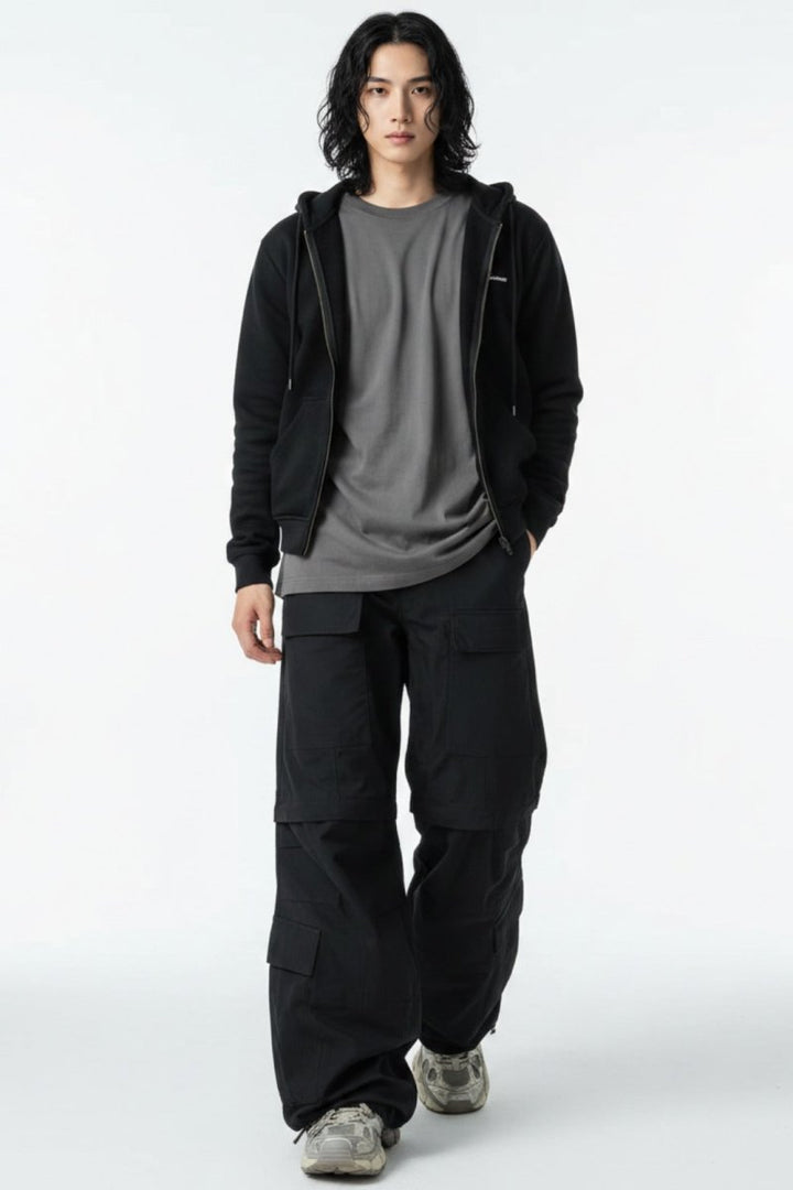 Black Cargo Pants  na2518