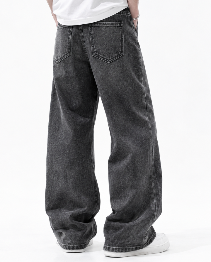 Lace-Up Cargo Jeans na2973