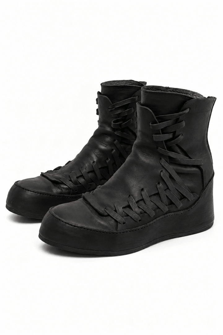 Leather Lace-up Boots na2964