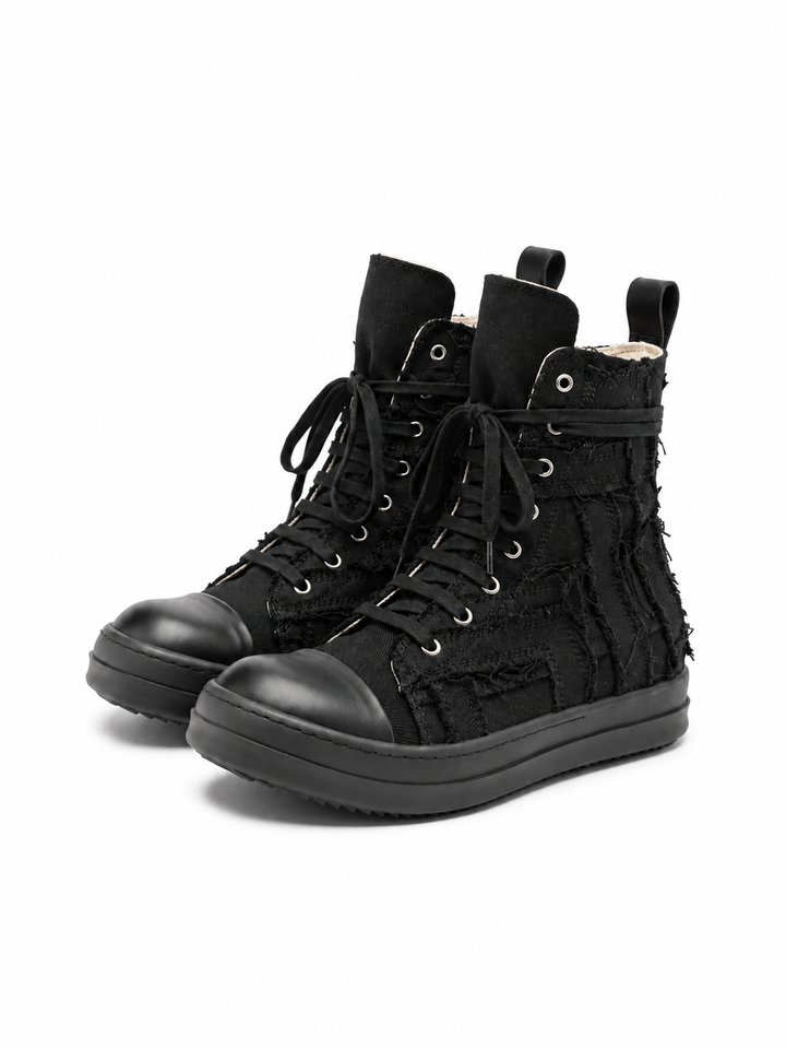 Distressed Canvas Sneakers na2958